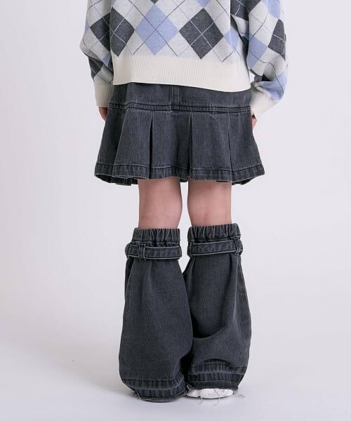 minimal / ミニマル ショート・ハーフ・半端丈パンツ | 裾ボックスタックスカート/デニム | 詳細11