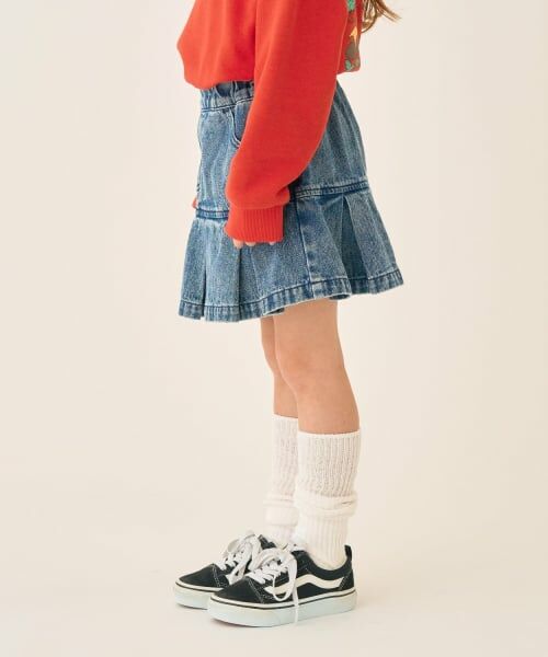 minimal / ミニマル ショート・ハーフ・半端丈パンツ | 裾ボックスタックスカート/デニム | 詳細4
