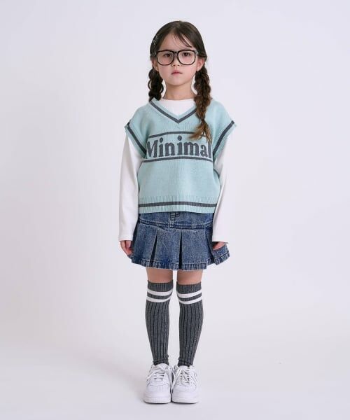 minimal / ミニマル ショート・ハーフ・半端丈パンツ | 裾ボックスタックスカート/デニム | 詳細9