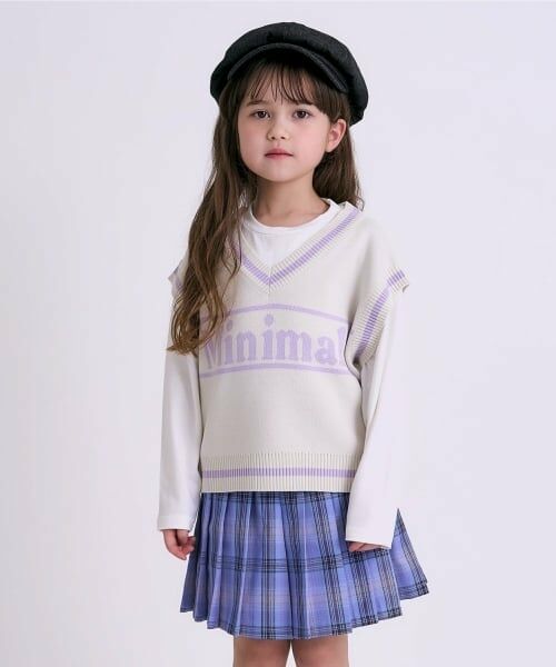 minimal / ミニマル Tシャツ | 【アラエル】ベストレイヤードTシャツ（オフ ホワイト）