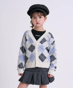 minimal / ミニマル カーディガン・ボレロ | 【アラエル】アーガイルカーディガン