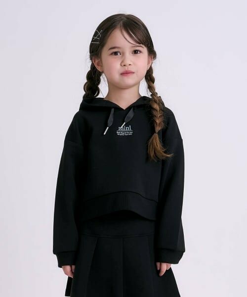 minimal / ミニマル パーカー | 【防汚】パフィースウェットパーカー/ダンボール(黒)