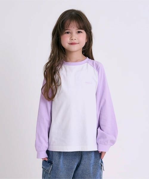 minimal / ミニマル Tシャツ | 【DailyME】C100/防汚/ラグラン長Ｔ（パープル）