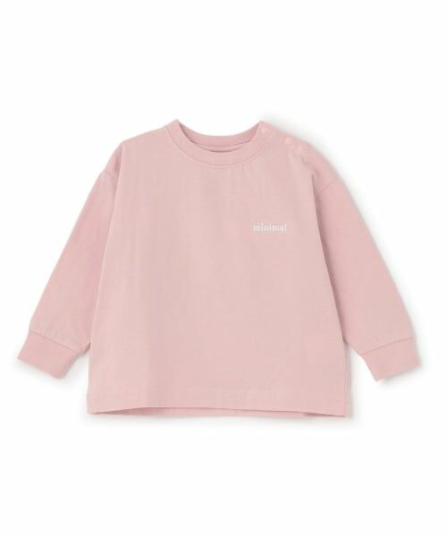 minimal / ミニマル Tシャツ | 【DailyME】C100/防汚/長袖Tシャツ（ピンク）