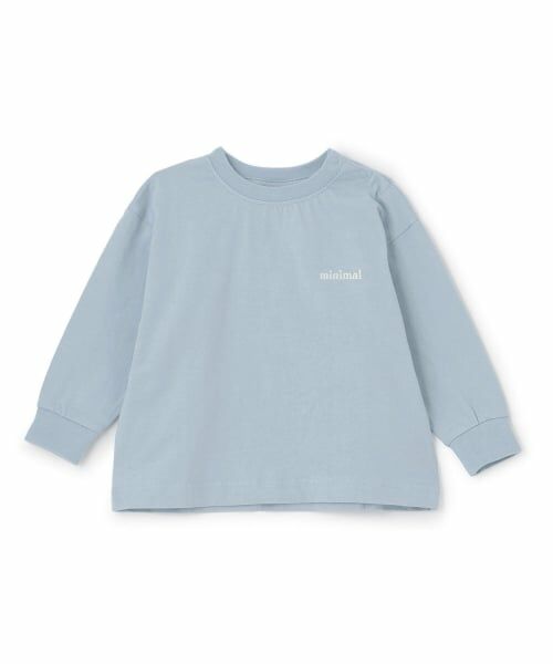 minimal / ミニマル Tシャツ | 【DailyME】C100/防汚/長袖Tシャツ（サックス）