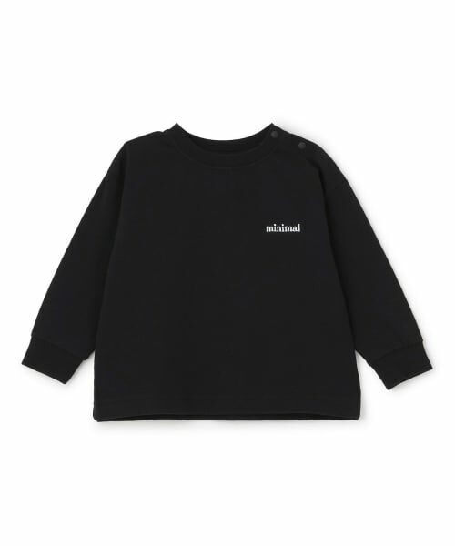 minimal / ミニマル Tシャツ | 【DailyME】C100/防汚/長袖Tシャツ（黒）