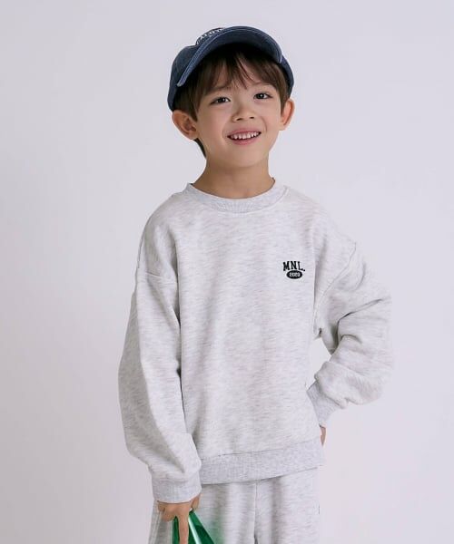 minimal / ミニマル スウェット | 【DailyME】綿100%ベーシックトレーナー(シロ杢)