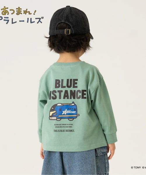 minimal / ミニマル Tシャツ | 【あつまれ!プラレールズ】シャリョーズロゴロンT（モデレート グリーン）