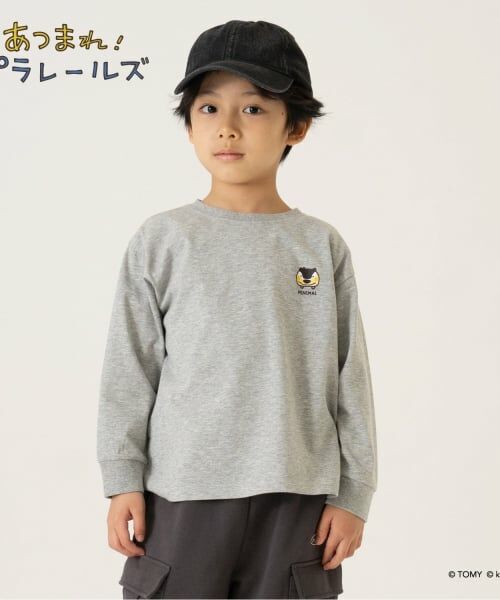 minimal / ミニマル Tシャツ | 【あつまれ!プラレールズ】シャリョーズロゴロンT（トップ グレー）