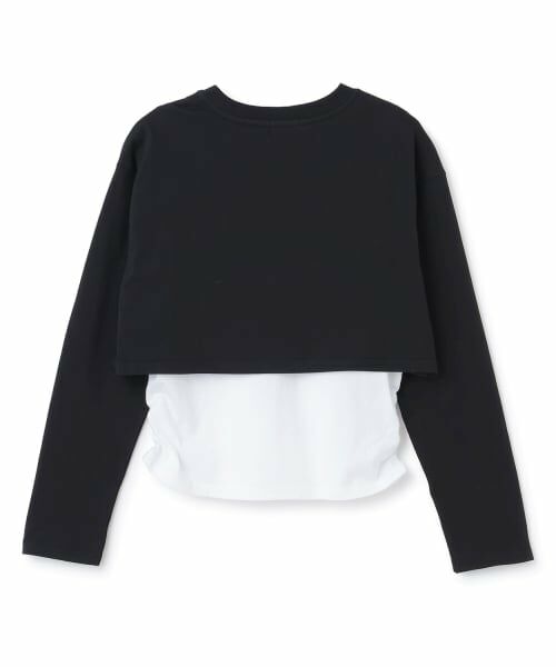 minimal / ミニマル Tシャツ | 【綿100/防汚】レイヤード短丈長袖T | 詳細13