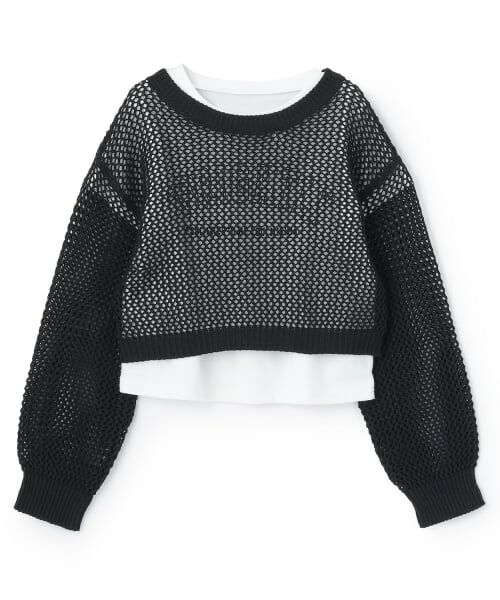 minimal / ミニマル ニット・セーター | 【インナーツキ】【アラエル】メッシュニット | 詳細13