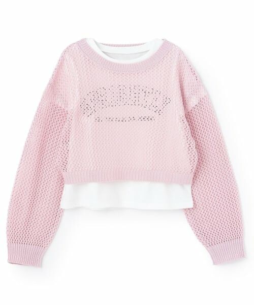 minimal / ミニマル ニット・セーター | 【インナーツキ】【アラエル】メッシュニット（ピンク）