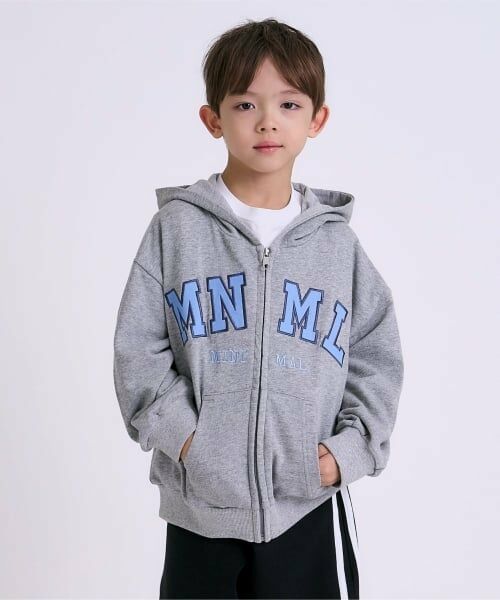 minimal / ミニマル パーカー | 【吸水速乾】【サラサラプラス】ロゴジップパーカー（トップ グレー）
