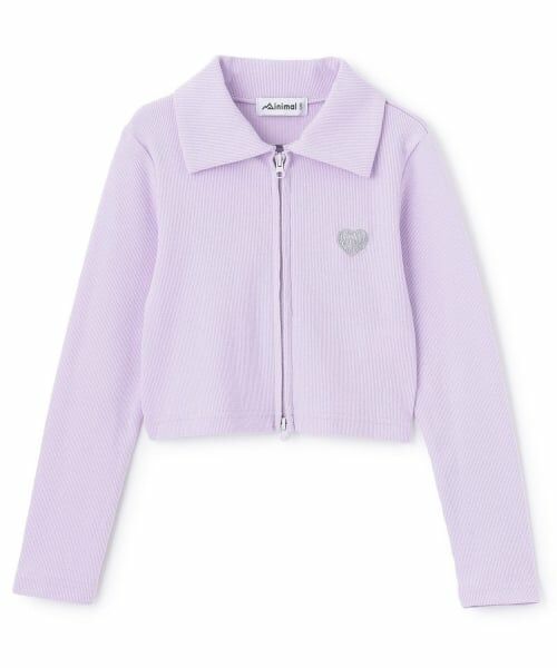 minimal / ミニマル カーディガン・ボレロ | 【吸水速乾】【サラサラプラス】Wジップカーディガン（ラベンダー）