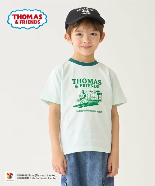 minimal / ミニマル Tシャツ | 【3月13日発売予定】【きかんしゃトーマス】アソートプリント半袖Tシャツ（グリーン）