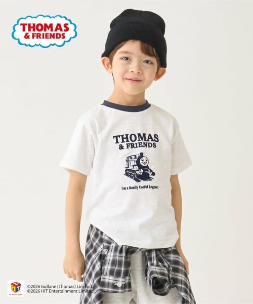 minimal / ミニマル Tシャツ | 【3月13日発売予定】【きかんしゃトーマス】アソートプリント半袖Tシャツ（ブルー）