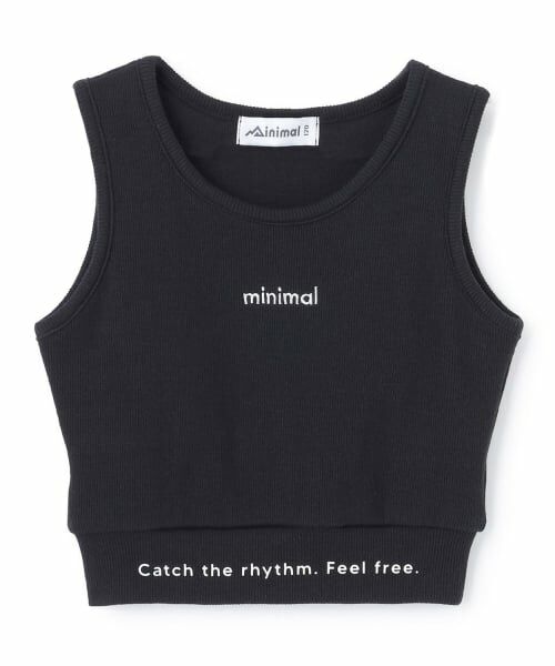 minimal / ミニマル キャミソール・チューブトップ | 【吸水速乾】【サラサラプラス】安心タンクトップ（黒）
