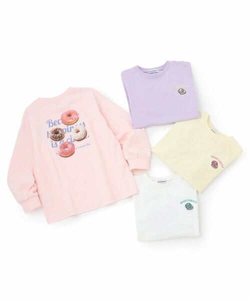 minimal / ミニマル Tシャツ | 【綿100%】【防汚】ドーナツフォトプリント長袖Tシャツ | 詳細10