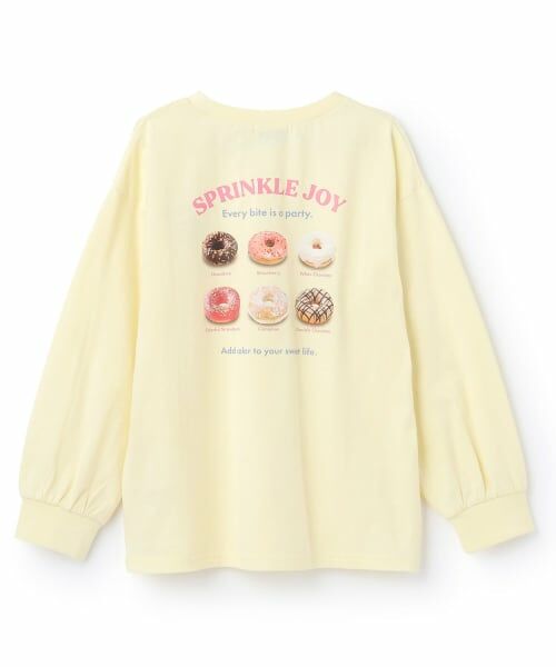 minimal / ミニマル Tシャツ | 【綿100%】【防汚】ドーナツフォトプリント長袖Tシャツ | 詳細16