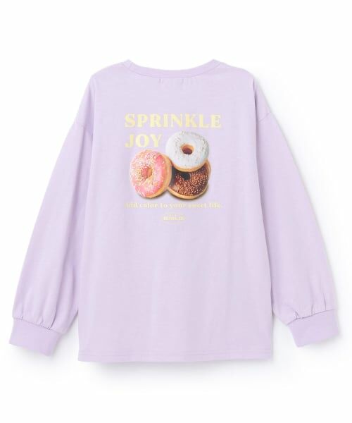minimal / ミニマル Tシャツ | 【綿100%】【防汚】ドーナツフォトプリント長袖Tシャツ | 詳細17