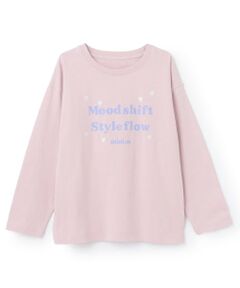 minimal / ミニマル Tシャツ | 【綿100%】ハート＆フラワー長袖Tシャツ