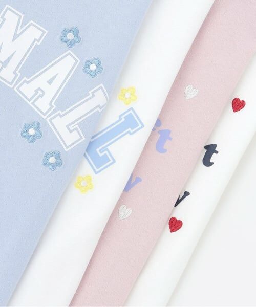 minimal / ミニマル Tシャツ | 【綿100%】ハート＆フラワー長袖Tシャツ | 詳細3