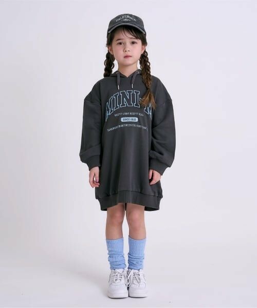 minimal / ミニマル ミニ丈・ひざ丈ワンピース | 【吸水速乾】パーカーワンピース | 詳細2