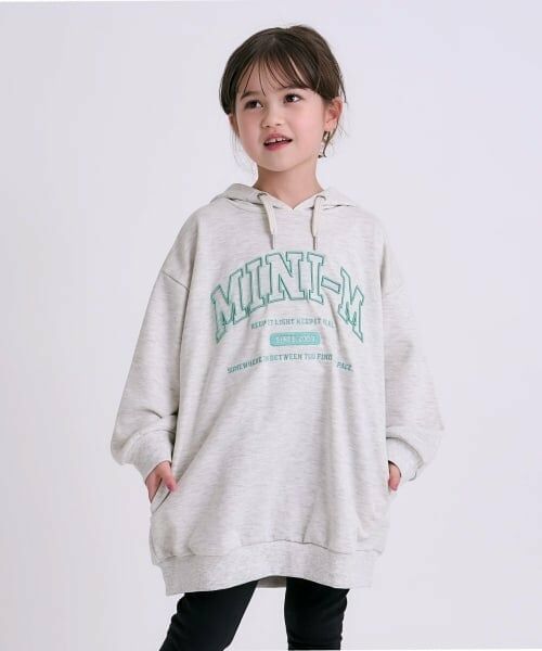 minimal / ミニマル ミニ丈・ひざ丈ワンピース | 【吸水速乾】パーカーワンピース（シロ杢）