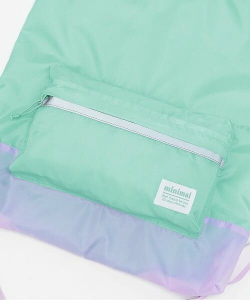 minimal / ミニマル リュック・バックパック | 【DailyME/撥水】体操着・ランドセルの上から背負えるナップサック | 詳細3