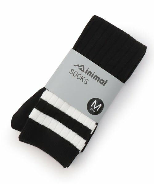 minimal / ミニマル ソックス | ニーハイソックス（黒）