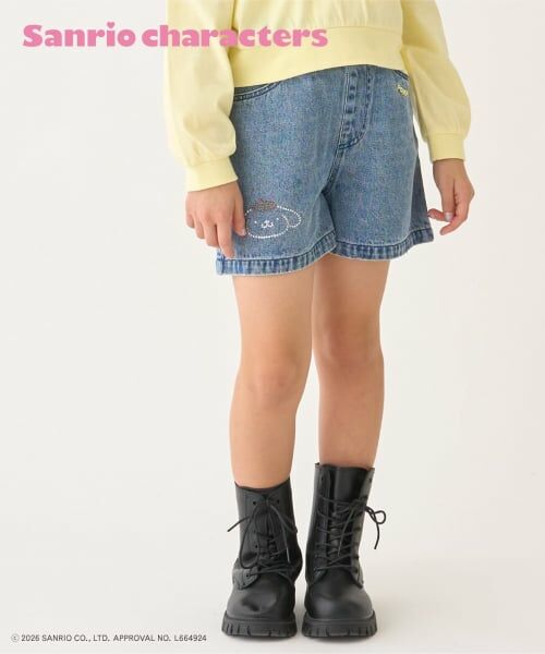 minimal / ミニマル ショート・ハーフ・半端丈パンツ | 【サンリオキャラクターズ】デニムショートパンツ（黄）