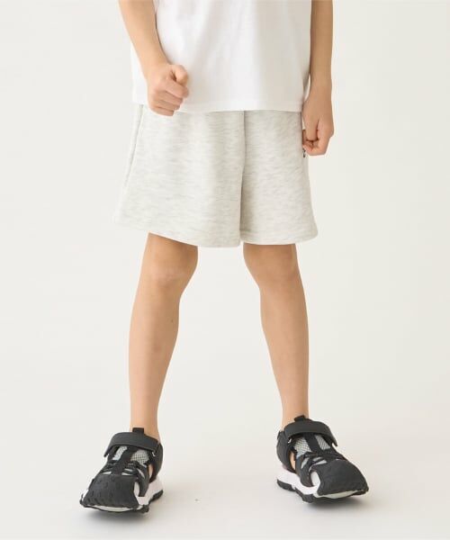 minimal / ミニマル ショート・ハーフ・半端丈パンツ | 【DailyME】綿100%スウェットショートパンツ(シロ杢)