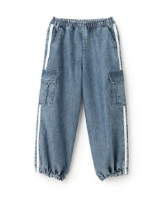 minimal / ミニマル その他パンツ | 【裾ゴム仕様】ライン入りデニムカーゴパンツ