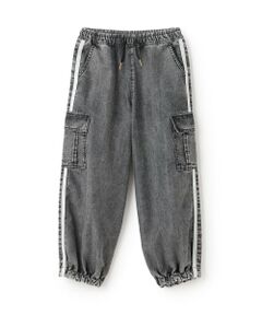 minimal / ミニマル その他パンツ | 【裾ゴム仕様】ライン入りデニムカーゴパンツ