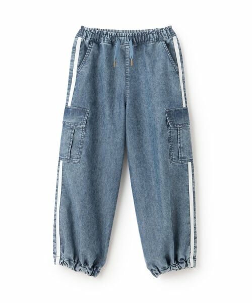 minimal / ミニマル その他パンツ | 【裾ゴム仕様】ライン入りデニムカーゴパンツ | 詳細10