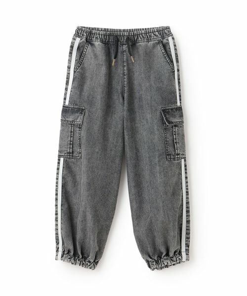 minimal / ミニマル その他パンツ | 【裾ゴム仕様】ライン入りデニムカーゴパンツ | 詳細11