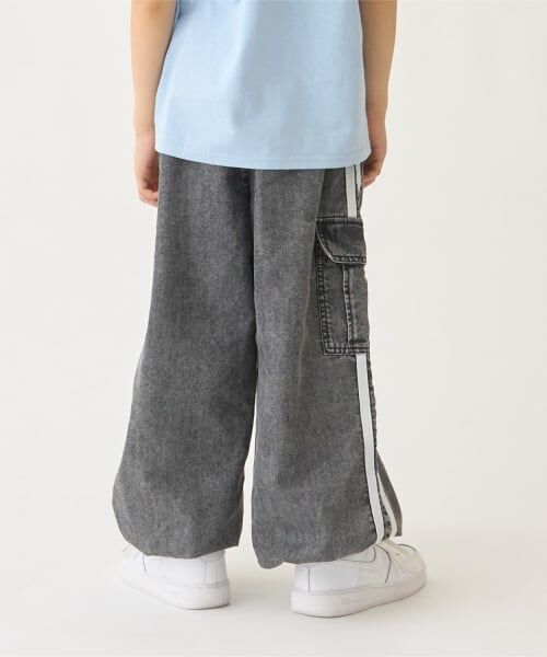 minimal / ミニマル その他パンツ | 【裾ゴム仕様】ライン入りデニムカーゴパンツ | 詳細2