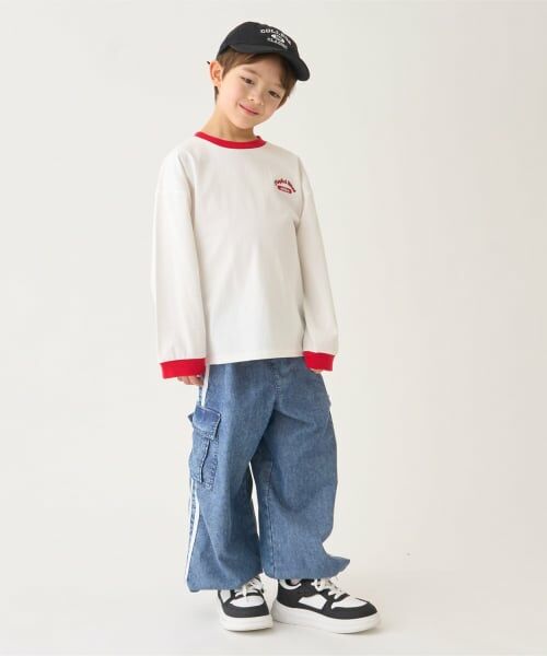 minimal / ミニマル その他パンツ | 【裾ゴム仕様】ライン入りデニムカーゴパンツ | 詳細7