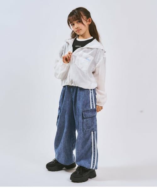 minimal / ミニマル その他パンツ | 【裾ゴム仕様】ライン入りデニムカーゴパンツ | 詳細8