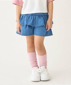 minimal / ミニマル ミニ・ひざ丈スカート | デニムティアードスカパン