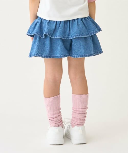 minimal / ミニマル ミニ・ひざ丈スカート | デニムティアードスカパン | 詳細3