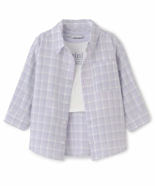 minimal / ミニマル シャツ・ブラウス | 【インナーセット】長袖チェックシャツ | 詳細15