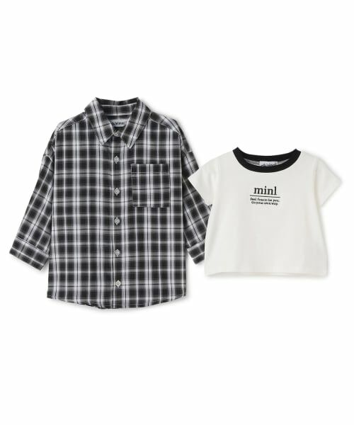 minimal / ミニマル シャツ・ブラウス | 【インナーセット】長袖チェックシャツ | 詳細4