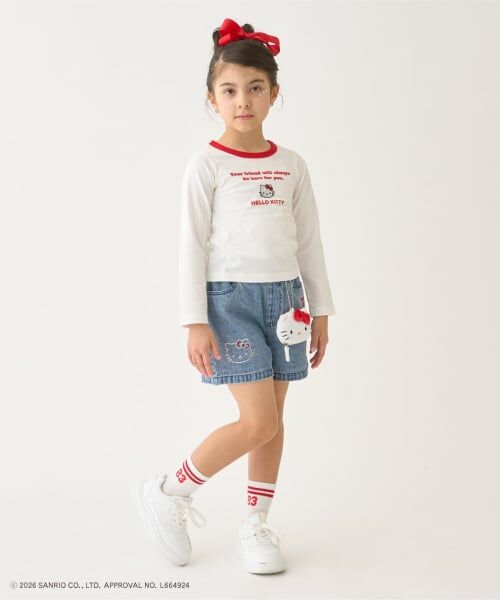 minimal / ミニマル Tシャツ | 【サンリオキャラクターズ/C100】リンガー長袖Tシャツ | 詳細1