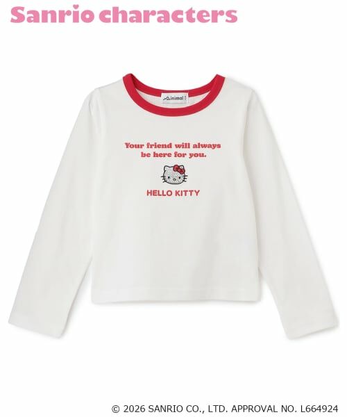 minimal / ミニマル Tシャツ | 【サンリオキャラクターズ/C100】リンガー長袖Tシャツ | 詳細12