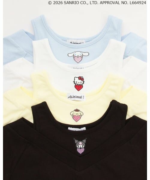 minimal / ミニマル Tシャツ | 【サンリオキャラクターズ/100】肩アキ長袖Tシャツ | 詳細4