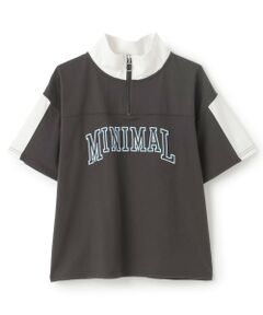 minimal / ミニマル Tシャツ | ハーフジップルーズ半袖Tシャツ