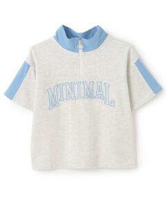 minimal / ミニマル Tシャツ | ハーフジップルーズ半袖Tシャツ
