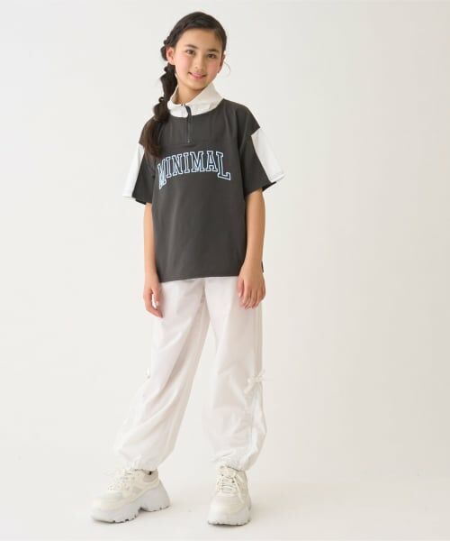 minimal / ミニマル Tシャツ | ハーフジップルーズ半袖Tシャツ | 詳細11