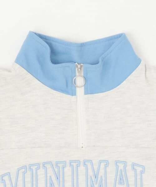minimal / ミニマル Tシャツ | ハーフジップルーズ半袖Tシャツ | 詳細16